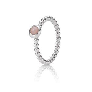 Pandora Pink Opal, Silver Bubble Ring